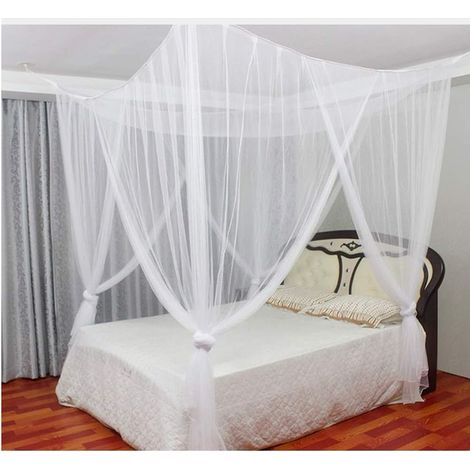 Moustiquaire de lit - Grande moustiquaire de lit, Moustiquaire pour lit King Size, Grande moustiquaire pour lit double 190 cm × 210 cm × 240 cm (1/3)
