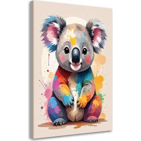 Leinwandbild Bunter Koalabär Tiere 40x60 (1/5)