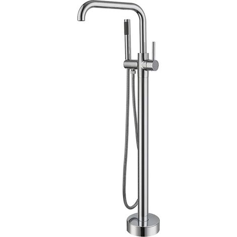 Rubinetto da terra per vasca freestanding cromato (1/2)