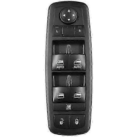 Interrupteur de lève-vitre électrique principal côté gauche pour Dodge Ram 1500, 2500 et 3500 Quad Cab (2009-2012), avec réglage du rétroviseur (référence 4602863AC). (1/5)