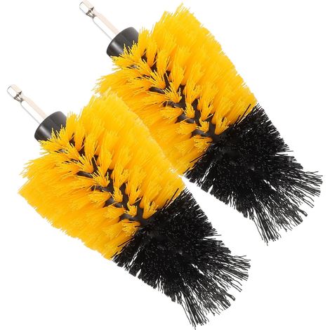 Accessoire de Perceuse à Brosse de Nettoyage Diamètre de Fil 0,35mm 2 Pièces en PP et Acier pour Nettoyage Polyvalent de Voiture et Maison (1/5)