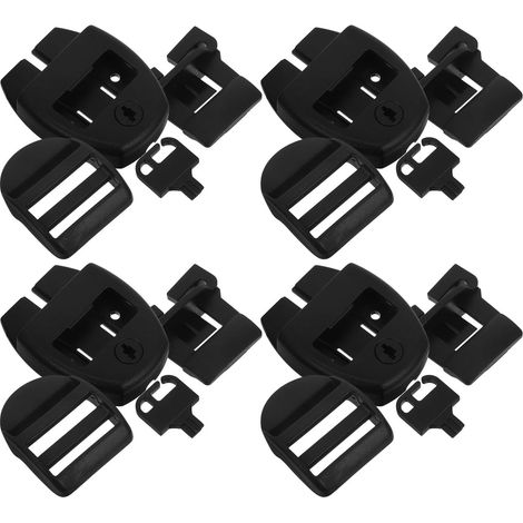 Lot de 4 Clips de Fixation pour Couvercle de Spa, Kit de Réparation de Loquets à Clip en Plastique Robuste, Accessoires pour Couverture de Bain à Remous, Remplacement Fiable
