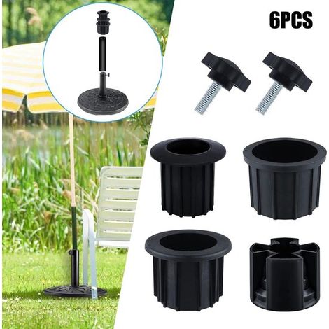 Pied de parasol avec anneau perforé - Pièces détachées pied de parasol de terrasse - Pièce détachée avec vis M8 pour pied de parasol de jardin (1/5)