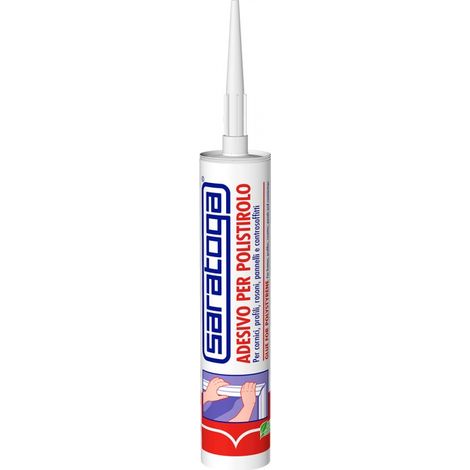 Saratoga 300ml adesivo colla bianca per polistirolo in cartuccia