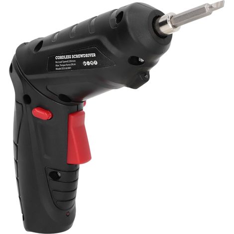 Tournevis électrique sans fil rechargeable avec kit de 2 embouts pour perçage et réparation, noir 4,2 V (1/5)