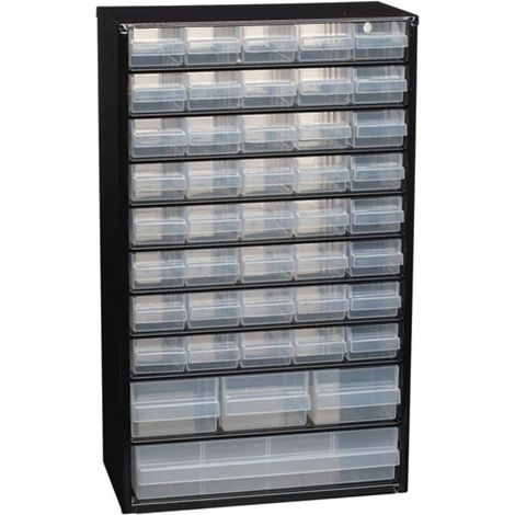 raaco  Kleinteilemagazin  B  306  x  T  150  x  H  510  mm  Stahlblech  44  Schubladen  -  132114  CABINET  C  44 (1/2)