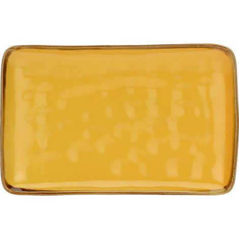 VASSOIO RETTANGOLARE 20X13CM LINEA CONCERTO OCRA