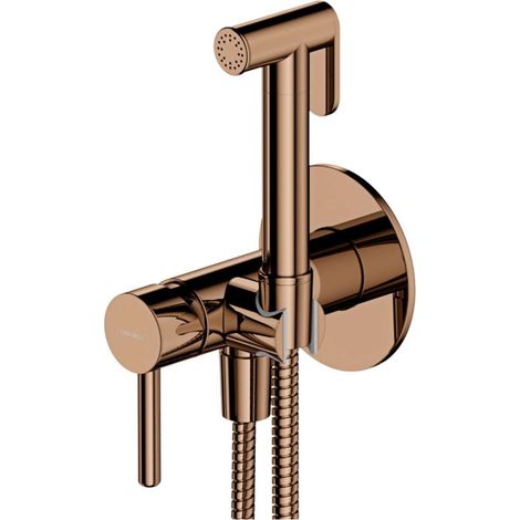 OMNIRES Y - Miscelatore per bidet ad incasso, con doccetta, con corpo, in rame SYSYBI2CP (1/2)