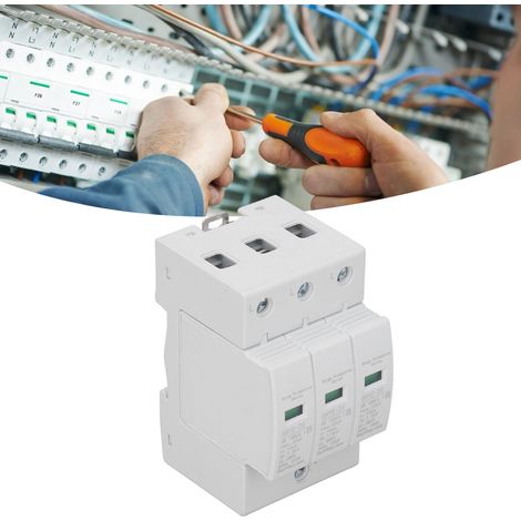 Parafoudre SNYE-20 T2 pour la surveillance domestique, boîtier/armoire de distribution 20 kA, protection de niveau 2, triphasé 385 V (1/5)