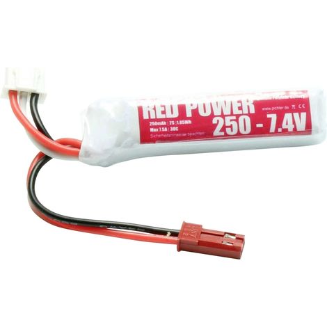Red Power Modellbau-Akkupack (LiPo) 7.4 V 250 mAh Softcase JST