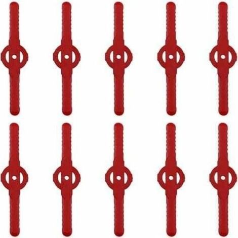 pair Aiperq Lame plastique coupe bordure, 10 pcs Lames En Plastique Cutter Remplacer Pour ensemble doutils de coupe-herbe sans fil, remplacement de lames de coupe de tondeuse à gazon en plastique（roug (1/4)
