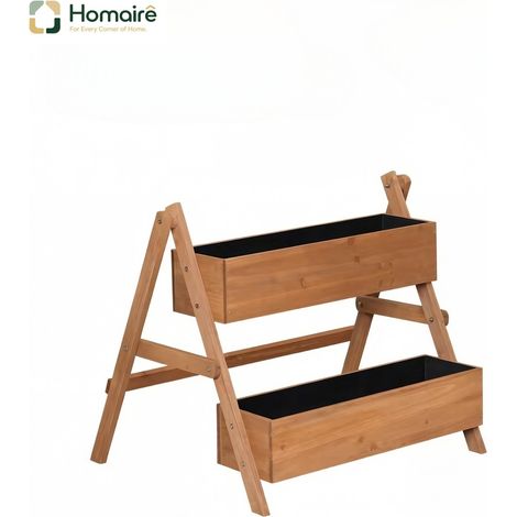 Jardinière marron en bois 80 x 62 x 68 cm HOMAIRE (1/5)