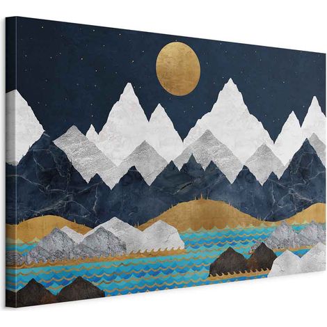 Tableau - Nuit dans les montagnes (1 partie) large (1/4)