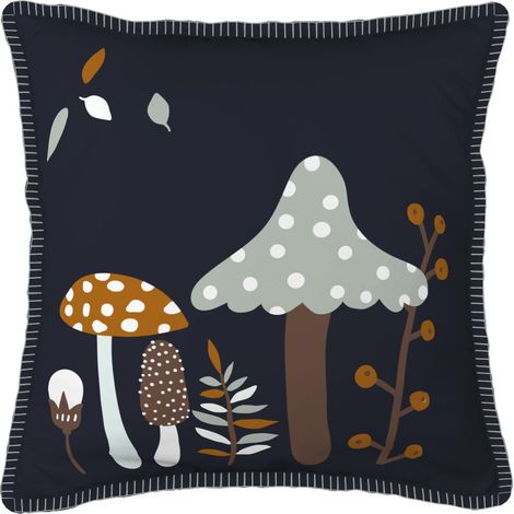 Coussin déhoussable point de cheval 40 x 40 cm Amanite (1/2)