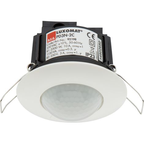 B.E.G B.E.G 92198 detector de presencia blanco para techo