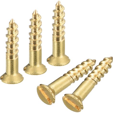 50pcs Laiton Bois Vis M2 x 10mm pour Travail Bois Meubles (1/5)