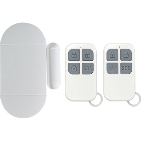 Tür- und Fensteralarmsensor mit 130dB Fernbedienung, drahtloser magnetischer Heimüberwachungs- und Kindersicherungssirene. (1/5)