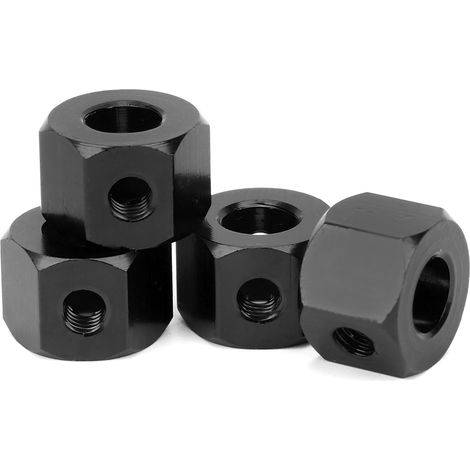 Adaptateur de connexion en aluminium 5-12mm pour WPL D12, camion RC - Noir (1/5)