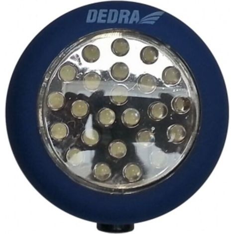Lampe torche ronde à 24 LED avec piles - DEDL1000