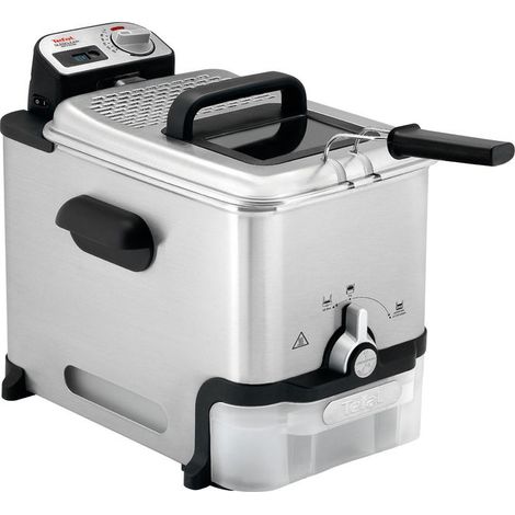 Tefal FR8041 Oleoclean Pro Friggitrice 3.5 L 2300 W Filtro Metallo Temperatura Regolabile colore Silver