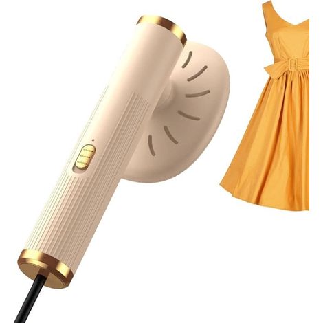 VHV défroisseur vapeur kaki compact 28,6x8,5 cm, ABS, chauffe rapide, enlève les plis maison/voyage