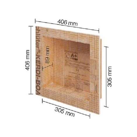 Nicchia per doccia prefabbricata rivestibile 30,5x30,5 kerdi board n tipo a (1/5)