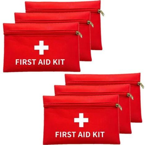 Mini Trousse de Premier Secours Portable 6 Pièces Trousse Vide Imperméable pour Pharmacie, Voyages et Camping