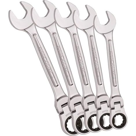 USAG 285 KF/SE5 Jeu de 5 clés mixtes à cliquet articulées
