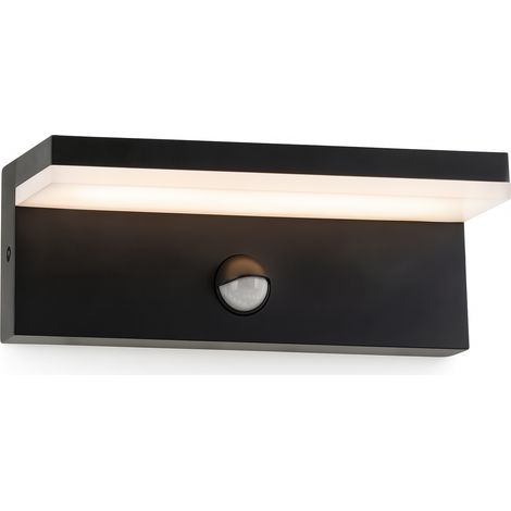 Applique LED da Esterno con Sensore PIR – 10W IP54 – Luce Fredda, Naturale o Calda – Design Moderno da Parete - Colore della luce: Luce fredda