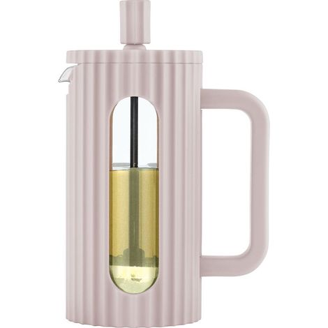 Cafetera/tetera de cristal de prensa francesa de 350 ml en color beige KLAUSBERG KB-7744 (1/5)