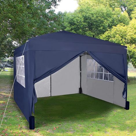 Mcc 3 x 3 m Pop up Gazebo Waterproof Outdoor Garden Marquee Canopy WS BLUE