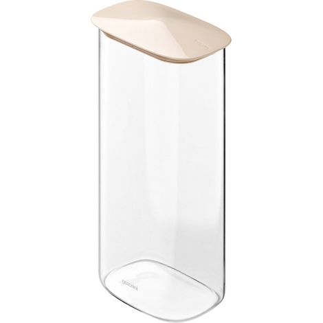 Barattolo Vetro Borosilicato Fresh&Style Rettangolare Argilla 2,1Lt