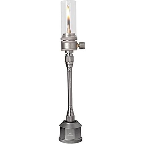 Kit lanterne à gaz d'extérieur avec bougie - Lampe de camping butane/propane avec rallonge pour réservoir vide (1/3)