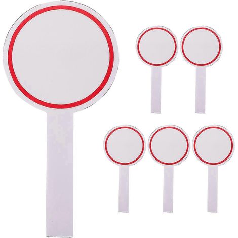 Lot de 6 tableaux blancs en mousse portables, à une face, pour ventes aux enchères. (1/5)