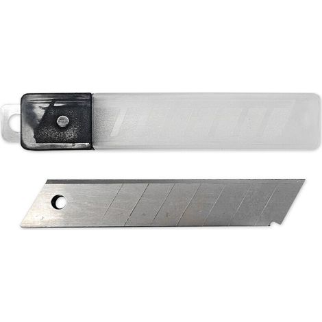 Lames sécables 18 mm – Lot de 10 lames – Coupe nette pour matériaux variés – Sections de 7 pour tranchant optimal (1/3)