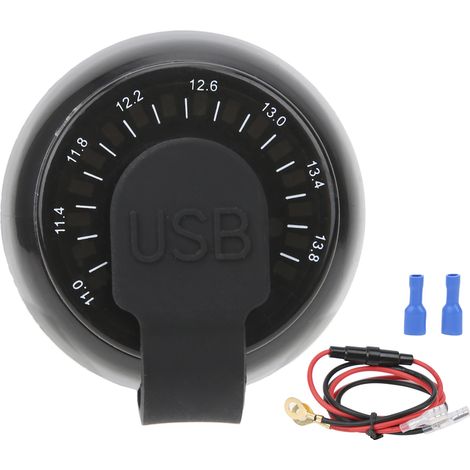 Chargeur Voiture Universel Double USB Sortie Rapide Écran Couleur Voltmètre pour Véhicule Bateau Camping-car Moto (1/5)