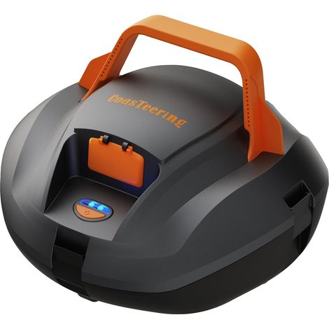 Robot Piscine sans Fil, 120 Min Autonomie, 4500mAh, Charge Rapide 2,5h, Compatible Eau Salée & Douce, Double Moteur, Nettoyeur de Fond pour Piscines jusqu'à 80 m² (1/5)