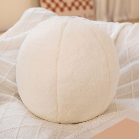 Coussin Boule - 30 Cm - Rembourrage En Fibre PP - Tissu Peluche Coton - Pour Canapé Lit Bureau Chambre - 1 Pièce (1/5)