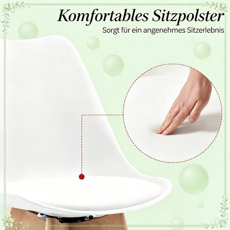 Fauteuil de maquillage, chaise d'appoint design, siège de table à manger atypique, chaise de salon cosy, chaise de travail (lot de 4 uniquement) (1/5)
