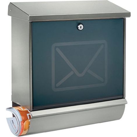 Boite aux lettres Lucca-Set 3713 Ni Letter H.440xB.380xT.148mm Inox DIN C4