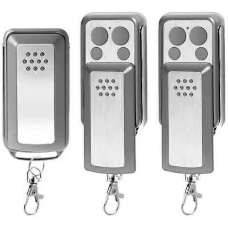 3 PCS Télécommande 114253,4 Boutons Télécommande Portail Porte de Garage compatible avec AVIDSEN 114253 104257 104251