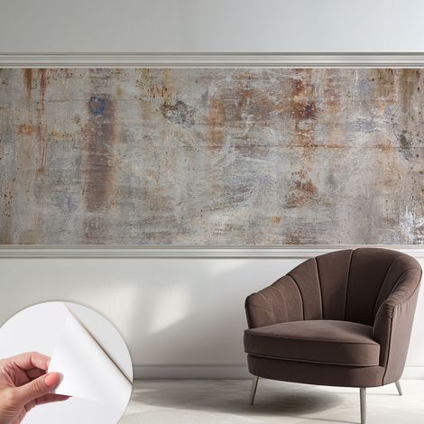 Papier peint adhésif décoratif avec colle pour salon chambre à coucher et bureau Design moderne et facile à poser Surface brute 250x104 cm (1/5)