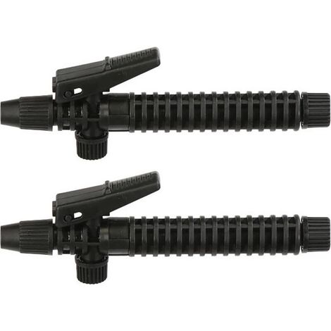 Lot de 2 poignées pulvérisateur à gâchette 175 mm, poignée pistolet pulvérisation agricole pour contrôle des cordyceps jardin, équipement dédié (bleu) Noir 2PCS (1/5)