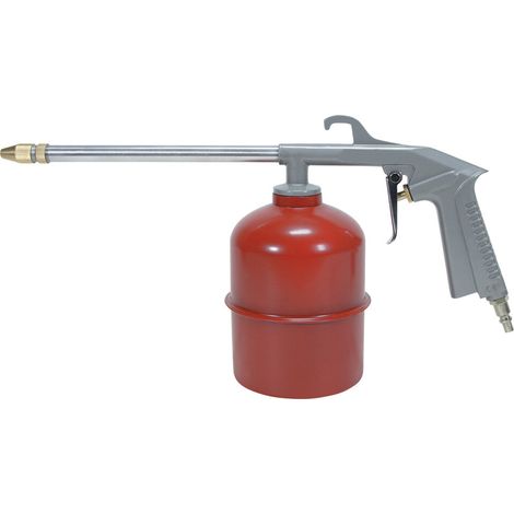 PISTOLA LAVAGGIO NAFTA ARIA COMPRESSA 750ml OLIO GASOLI ATTACCO RAPIDO VALEX