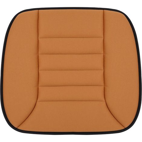 Coussin de siège auto en mousse à mémoire de forme, ergonomique, à rebond lent, antidérapant, respirant, épais, utilisable en toutes saisons, housse de protection universelle, jaune