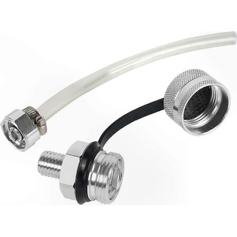 Lot de 12 vannes de vidange rapide M14 universelles avec raccord flexible en acier inoxydable, compatibles camions et voitures, filetage M16 1.5 (1/5)