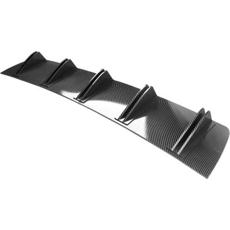 Diffuseur d'aileron de Requin, Aileron de Requin Arrière Universel de Châssis de Pare-Chocs Arrière de Voiture de Style de Fibre de Carbone