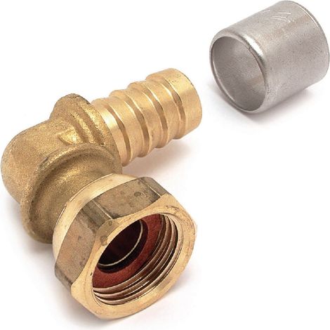 coude à écrou libre - a sertir - tube per - diamètre 16 vers femelle 20 x 27 - sachet 2 pièces - altech (1/2)