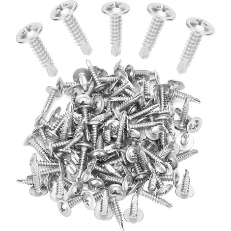 Vis à bois autoforeuses tête fraisée Phillips en inox 410, série M4.2, 19mm, lot de 500 pièces, visserie robuste pour applications variées. (1/5)