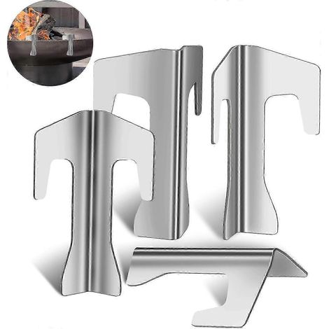 Ensemble d'entretoises universelles en acier inoxydable pour 4 plaques de cuisson, barils, bols et disques de barbecue à bouilloire (1/4)